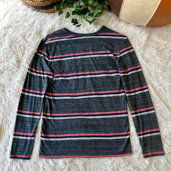 Cat & Jack Boys XL Striped Long Sleeve Pocket Tee - Picture 14 of 16